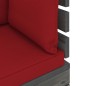 vidaXL Muebles de palets para jardín 6 pzas con cojines madera de pino vidaXL Muebles de palets para jardín 6 pzas con cojines madera de pino