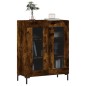 vidaXL Aparador de madera de ingeniería roble ahumado 69,5x34x90 cm vidaXL Aparador de madera de ingeniería roble ahumado 69,5x34x90 cm
