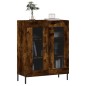 vidaXL Aparador de madera de ingeniería roble ahumado 69,5x34x90 cm vidaXL Aparador de madera de ingeniería roble ahumado 69,5x34x90 cm
