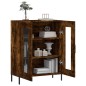 vidaXL Aparador de madera de ingeniería roble ahumado 69,5x34x90 cm vidaXL Aparador de madera de ingeniería roble ahumado 69,5x34x90 cm