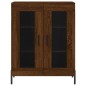 vidaXL Aparador de madera de ingeniería marrón roble 69,5x34x90 cm vidaXL Aparador de madera de ingeniería marrón roble 69,5x34x90 cm