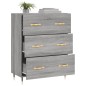 vidaXL Aparador de madera de ingeniería gris Sonoma 69,5x34x90 cm vidaXL Aparador de madera de ingeniería gris Sonoma 69,5x34x90 cm