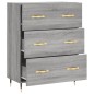vidaXL Aparador de madera de ingeniería gris Sonoma 69,5x34x90 cm vidaXL Aparador de madera de ingeniería gris Sonoma 69,5x34x90 cm