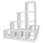 vidaXL Estantería librería en forma de escalera 142 cm blanca vidaXL Estantería librería en forma de escalera 142 cm blanca
