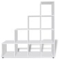 vidaXL Estantería librería en forma de escalera 142 cm blanca vidaXL Estantería librería en forma de escalera 142 cm blanca