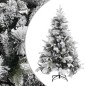 vidaXL Árbol de Navidad con nieve flocada y piñas PVC y PE 150 cm vidaXL Árbol de Navidad con nieve flocada y piñas PVC y PE 150 cm