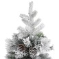 vidaXL Árbol de Navidad con nieve flocada y piñas PVC y PE 150 cm vidaXL Árbol de Navidad con nieve flocada y piñas PVC y PE 150 cm