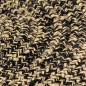 vidaXL Alfombra hecha a mano de yute marrón y negro 210 cm vidaXL Alfombra hecha a mano de yute marrón y negro 210 cm
