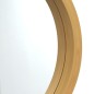 vidaXL Espejo de pared con correa dorado Ø55 cm vidaXL Espejo de pared con correa dorado Ø55 cm