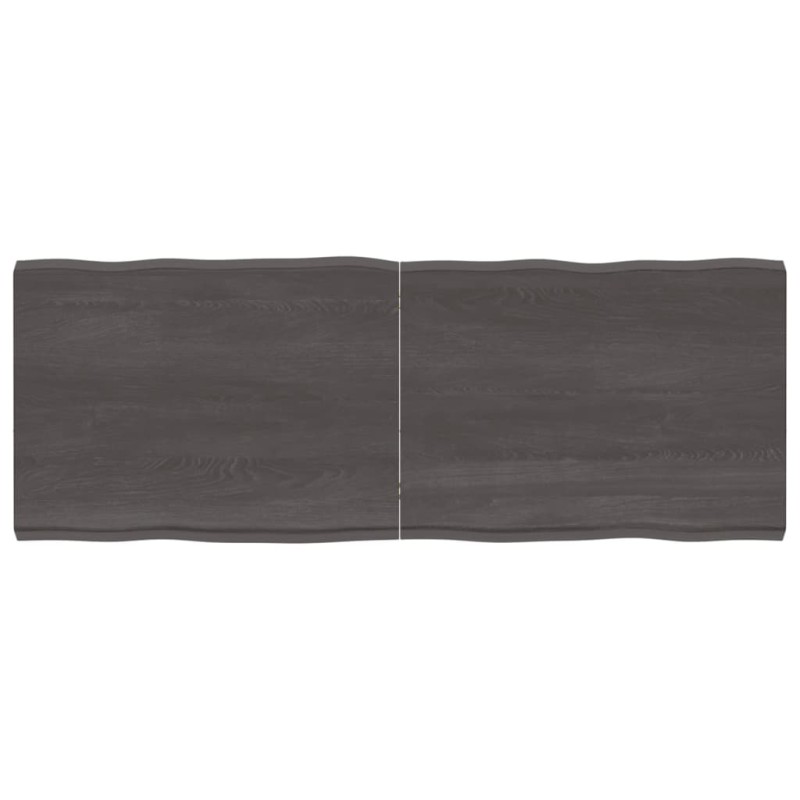 vidaXL Tablero mesa madera tratada borde vivo marrón 160x60x(2-6) cm vidaXL Tablero mesa madera tratada borde vivo marrón 160x60x(2-6) cm