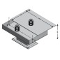 FMD Mesa de centro gris hormigón y blanco FMD Mesa de centro gris hormigón y blanco