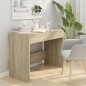 vidaXL Escritorio de madera contrachapada roble Sonoma 101x50x76,5 cm vidaXL Escritorio de madera contrachapada roble Sonoma 101x50x76,5 cm