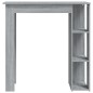 vidaXL Mesa alta con estante gris Sonoma 102x50x103,5 cm vidaXL Mesa alta con estante gris Sonoma 102x50x103,5 cm
