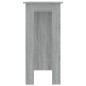 vidaXL Mesa alta con estante gris Sonoma 102x50x103,5 cm vidaXL Mesa alta con estante gris Sonoma 102x50x103,5 cm