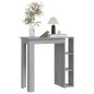 vidaXL Mesa alta con estante gris Sonoma 102x50x103,5 cm vidaXL Mesa alta con estante gris Sonoma 102x50x103,5 cm