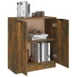 vidaXL Aparador madera contrachapada color roble ahumado 60x30x70 cm vidaXL Aparador madera contrachapada color roble ahumado 60x30x70 cm