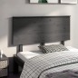 vidaXL Cabecero de cama madera maciza de pino gris 124x6x82,5 cm