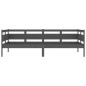 vidaXL Sofá cama de madera maciza de pino gris 90x200 cm vidaXL Sofá cama de madera maciza de pino gris 90x200 cm