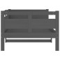 vidaXL Sofá cama de madera maciza de pino gris 90x200 cm vidaXL Sofá cama de madera maciza de pino gris 90x200 cm