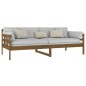 vidaXL Sofá cama madera maciza de pino marrón miel 90x200 cm vidaXL Sofá cama madera maciza de pino marrón miel 90x200 cm