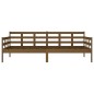 vidaXL Sofá cama madera maciza de pino marrón miel 90x200 cm vidaXL Sofá cama madera maciza de pino marrón miel 90x200 cm