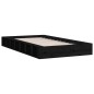 vidaXL Estructura cama madera maciza negro 140x190 cm vidaXL Estructura cama madera maciza negro 140x190 cm