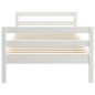 vidaXL Estructura de cama madera maciza de pino blanco 90x190 cm