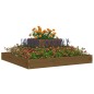 vidaXL Jardinera de madera maciza de pino marrón miel 80x80x27 cm