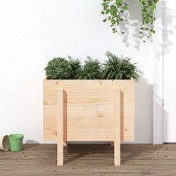 vidaXL Jardinera madera maciza de pino 62x50x57 cm