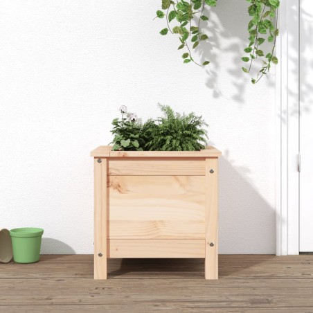 vidaXL Jardinera madera maciza de pino 40x40x39 cm