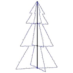vidaXL Árbol de Navidad 200 luces LED interior y exterior 98x150 cm