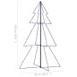 vidaXL Árbol de Navidad 200 luces LED interior y exterior 98x150 cm vidaXL Árbol de Navidad 200 luces LED interior y exterior 98x150 cm