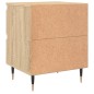 vidaXL Mesita de noche madera de ingeniería roble Sonoma 40x35x50 cm