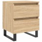 vidaXL Mesita de noche madera de ingeniería roble Sonoma 40x35x50 cm vidaXL Mesita de noche madera de ingeniería roble Sonoma 40x35x50 cm