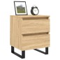 vidaXL Mesita de noche madera de ingeniería roble Sonoma 40x35x50 cm vidaXL Mesita de noche madera de ingeniería roble Sonoma 40x35x50 cm