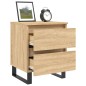 vidaXL Mesita de noche madera de ingeniería roble Sonoma 40x35x50 cm vidaXL Mesita de noche madera de ingeniería roble Sonoma 40x35x50 cm