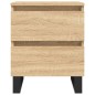 vidaXL Mesita de noche madera de ingeniería roble Sonoma 40x35x50 cm vidaXL Mesita de noche madera de ingeniería roble Sonoma 40x35x50 cm