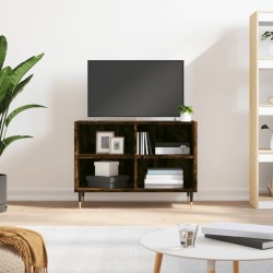 vidaXL Mueble de TV madera de ingeniería roble ahumado 69,5x30x50 cm