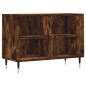 vidaXL Mueble de TV madera de ingeniería roble ahumado 69,5x30x50 cm vidaXL Mueble de TV madera de ingeniería roble ahumado 69,5x30x50 cm