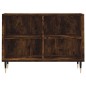 vidaXL Mueble de TV madera de ingeniería roble ahumado 69,5x30x50 cm vidaXL Mueble de TV madera de ingeniería roble ahumado 69,5x30x50 cm