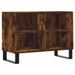 vidaXL Mueble de TV madera de ingeniería roble ahumado 69,5x30x50 cm