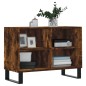 vidaXL Mueble de TV madera de ingeniería roble ahumado 69,5x30x50 cm vidaXL Mueble de TV madera de ingeniería roble ahumado 69,5x30x50 cm