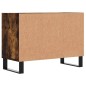 vidaXL Mueble de TV madera de ingeniería roble ahumado 69,5x30x50 cm vidaXL Mueble de TV madera de ingeniería roble ahumado 69,5x30x50 cm