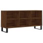 vidaXL Mueble de TV madera de ingeniería marrón roble 103,5x30x50 cm