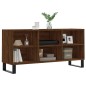vidaXL Mueble de TV madera de ingeniería marrón roble 103,5x30x50 cm