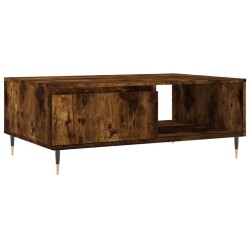 vidaXL Mesa de centro madera de ingeniería roble ahumado 90x60x35 cm