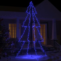 vidaXL Árbol de Navidad 360 luces LED interior y exterior 143x250 cm