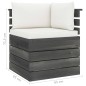 vidaXL Muebles de palets para jardín 7 pzas cojines madera maciza pino vidaXL Muebles de palets para jardín 7 pzas cojines madera maciza pino