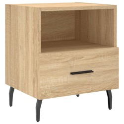vidaXL Mesita de noche madera de ingeniería roble Sonoma 40x35x47,5 cm