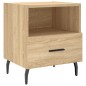 vidaXL Mesita de noche madera de ingeniería roble Sonoma 40x35x47,5 cm vidaXL Mesita de noche madera de ingeniería roble Sonoma 40x35x47,5 cm